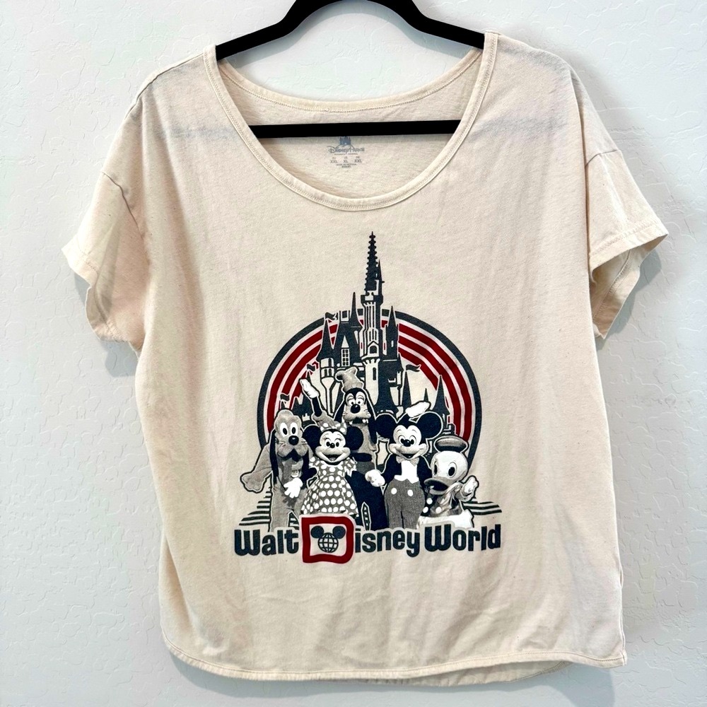 Vintage Walt Disney World Graphic Women's T Shirt | Size XL